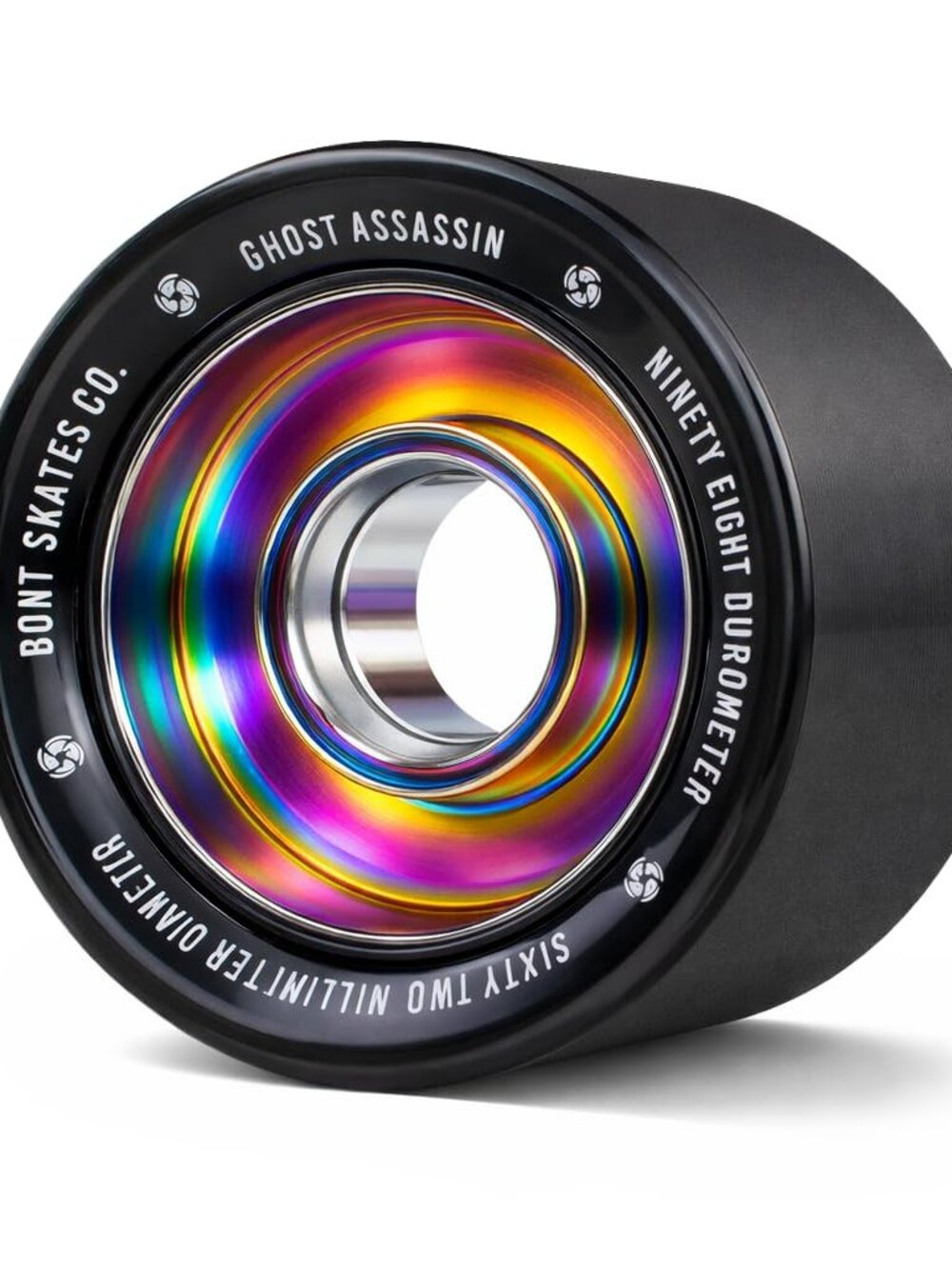 Bont Ghost Assassin Aluminum Hub Roller Skate Wheels, Indoor Jam & Speed, 62mm 9